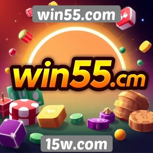 Variedade de jogos disponíveis em win55.com